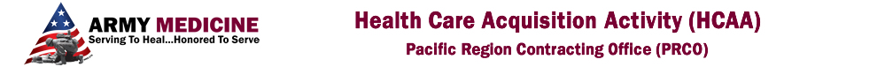 U.S. Army Medical Department, Pacific Regional Contracting Office