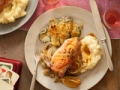 Ina Garten romantic meal, chicken and potato au gratin