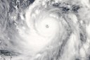 MODIS-Aqua image of Typhoon Sanba on September 13, 2012, when the storm was northeast of the Phillippines, corresponding to Figures 1-3.