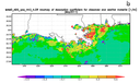 Anomaly analysis in Giovanni for MODIS-Aqua ocean color data can help distinguish living phytoplankton from non-living organic matter, as shown for May 2011 near the Mississippi River delta.