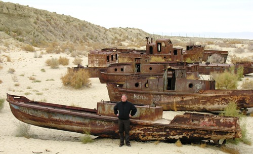 The ‘ship graveyard’ in Moynak (U.S. Embassy photo)