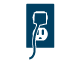 Icon of a plug in an electrical outlet.