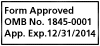 Form Approved OMB No. 1845-0001. App. Exp. 12/31/2014.