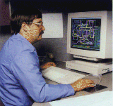 Zytec Corporation photo of a man working at a computer.