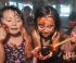 Visitors bathe in a "chocolate spa". Kanagawa prefecture, near Tokyo, Feburary 10, 2013.