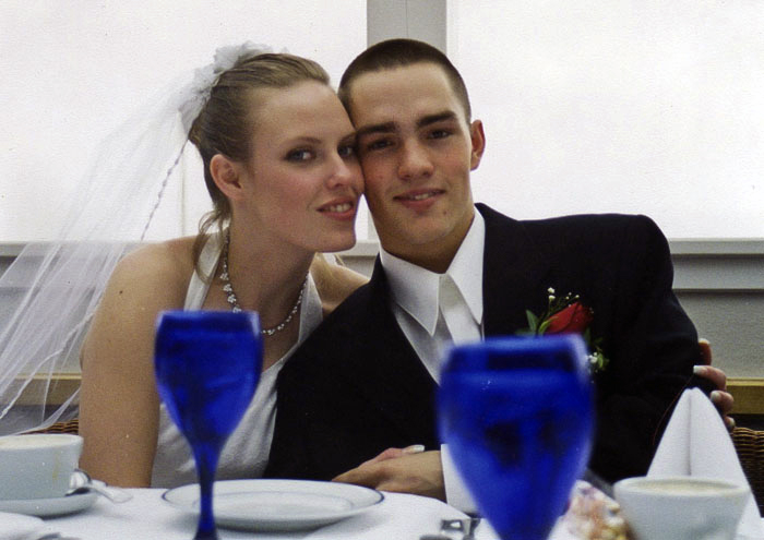 Clinton and Tammy Romesha on their wedding day, Feb., 2000. Romesha Family courtesy photo