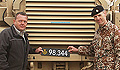 Danish Prime Minister Lars Løkke Rasmussen and DBGA Commander Colonel Jens Riis in front of one of the new MRAPs. (Photo: Hasse Resenbro, P.O. DBGA ISAF11)