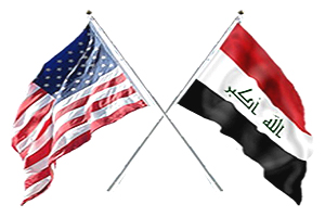 U.S. and Iraq flags