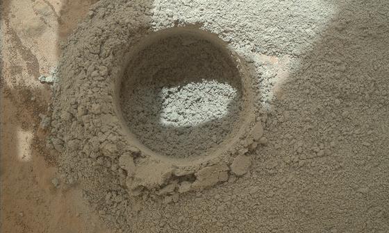 read the article 'Close-Up After Preparatory Test of Drilling on Mars'