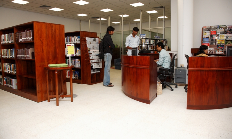 Archer K. Blood Library at the American Center (U.S. Embassy Dhaka photo)