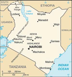 Map of Kenya