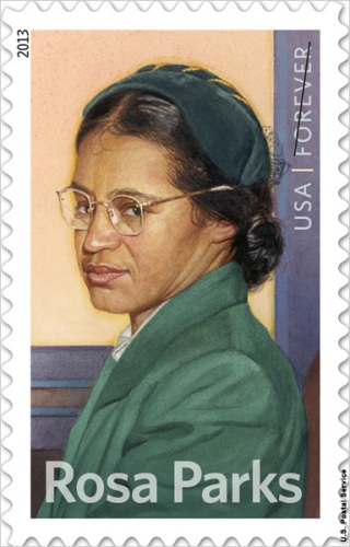 Rosa Parks commemorative stamp (U.S. Postal Service)