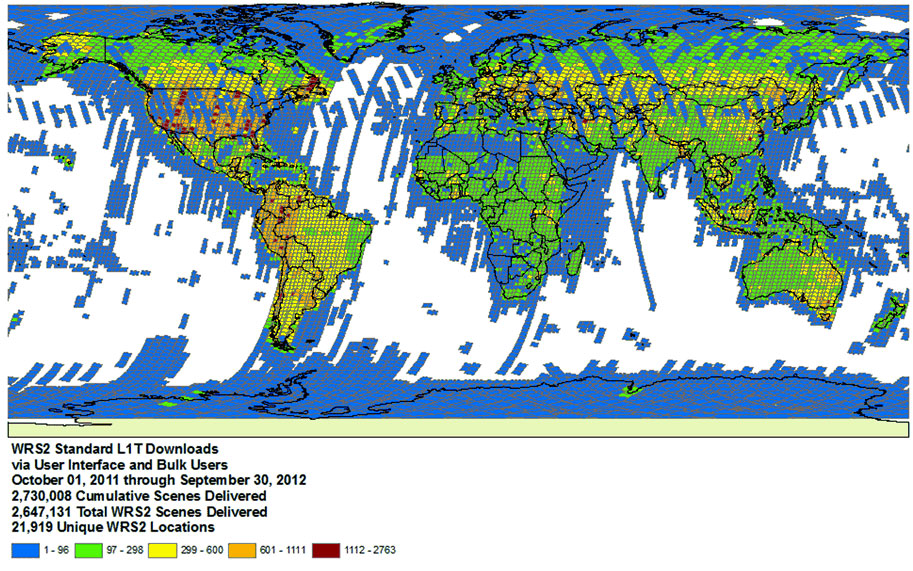 Standard L1T Downloads October 1, 2011 through September 30, 2012