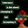 Rubik's cube as symbol of tolerance