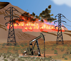 Tox Town portion of US Southwest scene