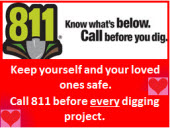 Remember to call 811 before digging.