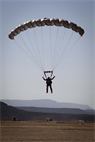 Marines from Force Reconnaissance Platoon, 15th Marine Expeditionary Unit, conduct an 8,000-foot freefall jump as part of a training sustainment package, Feb. 8.  The 15th MEU is deployed as part of the Peleliu Amphibious Ready Group as a U.S. Central Command theater reserve force, providing support for maritime security operations and theater security cooperation efforts in the U.S. 5th Fleet area of responsibility. (U.S. Marine Corps photo by Master Sgt. John A. Lee, II/Released)