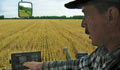 Farmer with a GPS