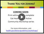 Webinar: Community Workshop Series (Part 4 of 6)