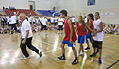 The U.S. Ambassador Francis Ricciardone had a ball shooting hoops with students at a summer basketball camp in Bolu on July 17th 
(Photo: U.S. Embassy Ankara)