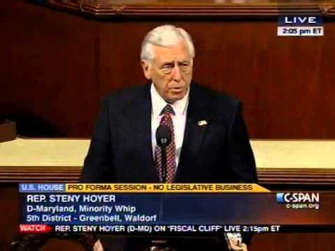 Hoyer: Congress Ought To Be Working