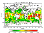 Sample AMSU Total Preciptitable Water Image