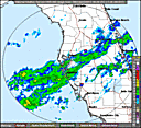 Local Radar for Tampa Bay Area, FL - Click to enlarge