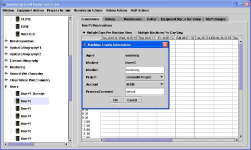 Completing the login process. Click for larger image.