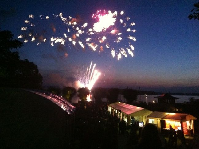 Feuerwerk überm Wannsee