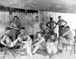 The Z-Division assembly group in the Pacific for Operation Crossroads, the first post-war atomic test.