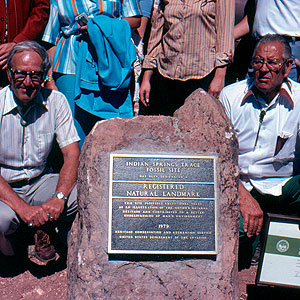 Dedication Ceremony at Indian Springs Trace Fossil Site, CO – 1979