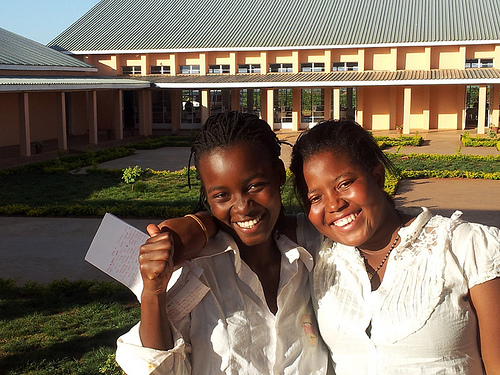 Two teachers currently training at the new Dowa Teachers Training College that opened in Malawi Nov. 30. The college was built with the help of the Foreign Agricultural Service (FAS) Food for Progress (FFP) program, and more than 250 qualified primary school teachers will graduate from there annually. The teachers will instruct children in the rural communities throughout Malawi. (Courtesy Photo)