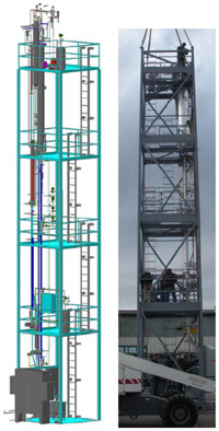 3-D model and Photograph of 1 kW System