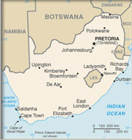 Map of South Africa