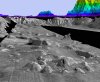 Bathymetry view of southern Lake Tahoe.