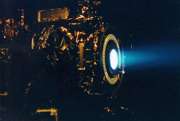 Ion Propulsion System Hot Fire test