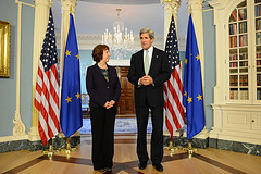 Secretary Kerry Meets With EU High Representative Ashton