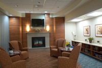 Waiting area of the Healthy Women's Veterans  Clinic.
