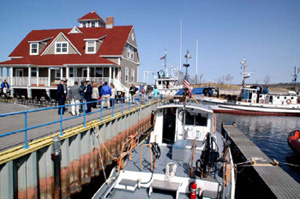 NOAA Image of NOAA research vessel, Huron Explorer, which was honored with a "You Have the Power" award from the U.S. Department of Energy on Earth Day 2006. Please credit "NOAA."