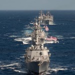 Destroyers and USNS Rainier