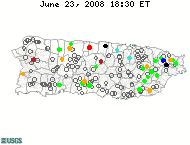 Current streamflow conditions map.