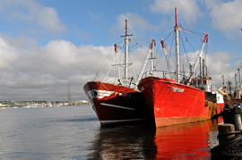 Two fishing vessels