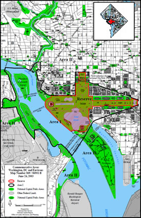 Map of the Reserve and Area 1