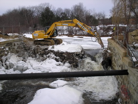  Maxwell Pond dam being removed