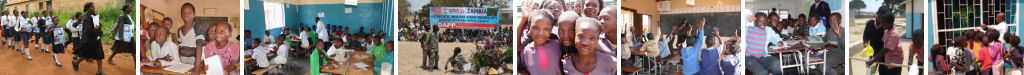 Image banner of different aid recipients and USAID events