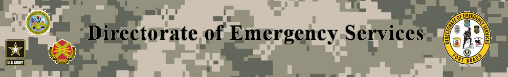 Directorate of Emergency Services banner