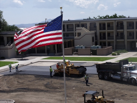 LAYING PAVEMENT