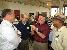 Pryor talks with a group of farmers at UAPB Farm Field Day in Lonoke.