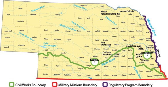 Nebraska Regulatory Boundary Map