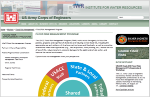 Screenshot of Flood Risk Management Program title=